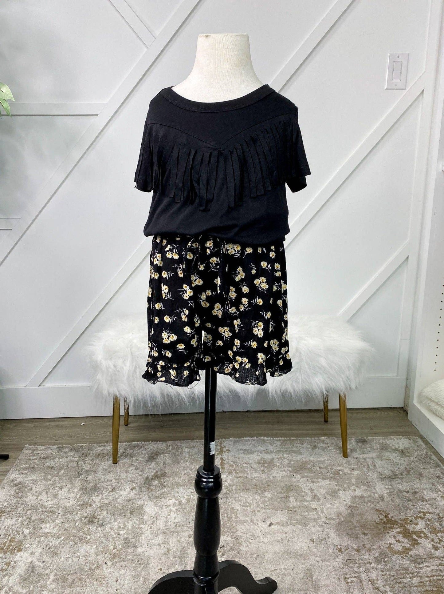 Flower Child Ruffle Shorts