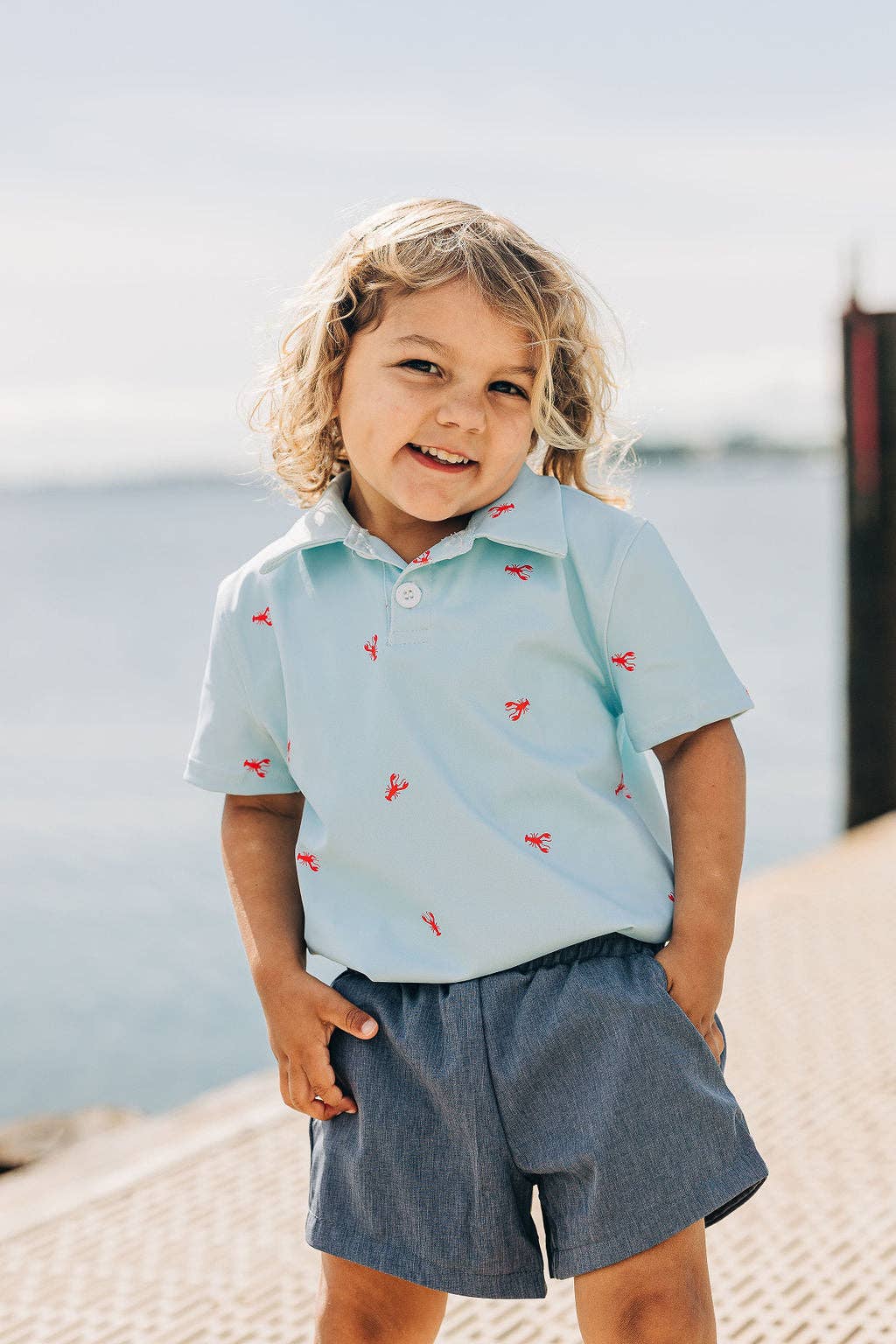Chambray Boys Shorts