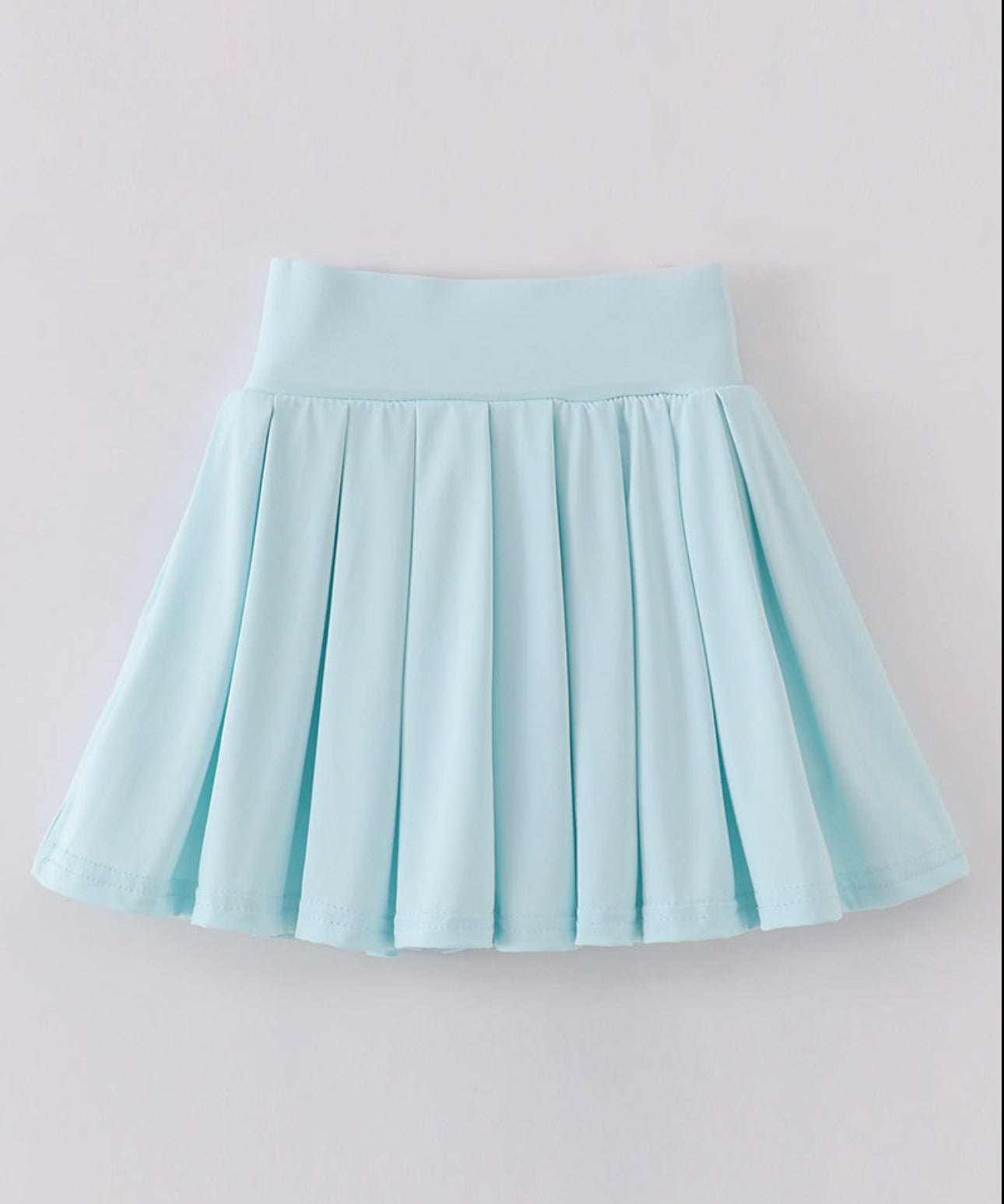 Blue Pleats Skirt
