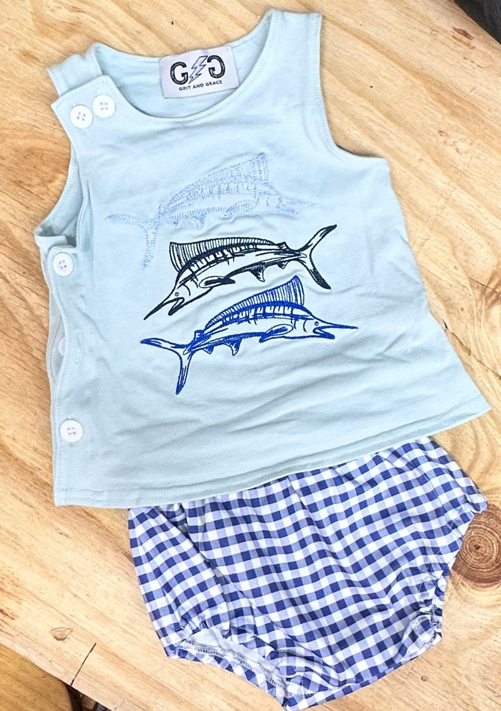 Swordfish Diaper Set