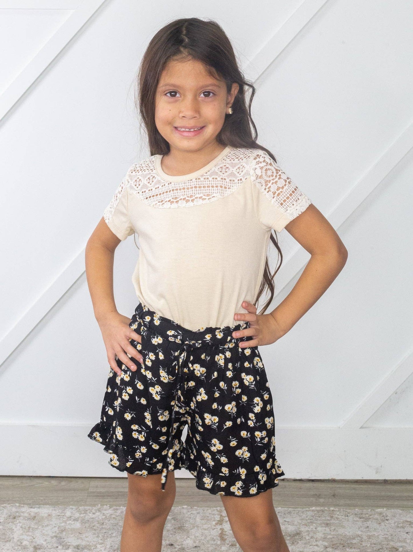Flower Child Ruffle Shorts
