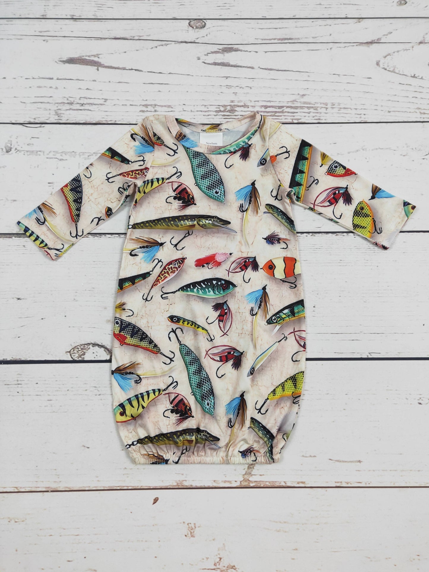 Fishing Printed Gown