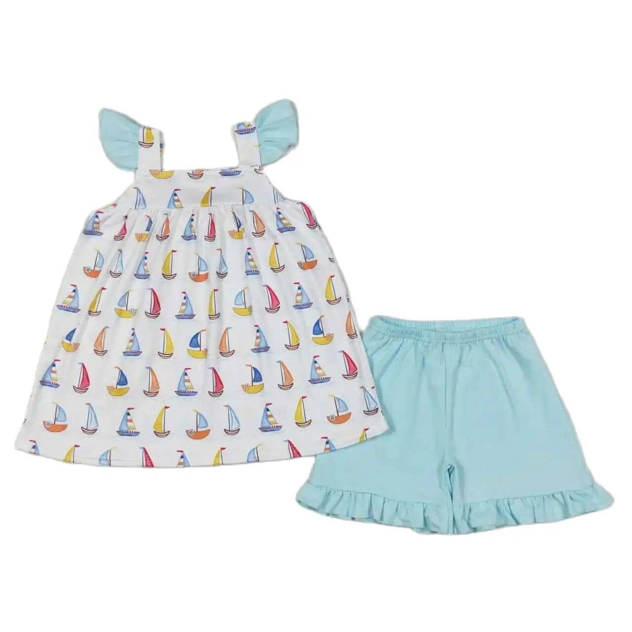 Sailboat Ruffle Set