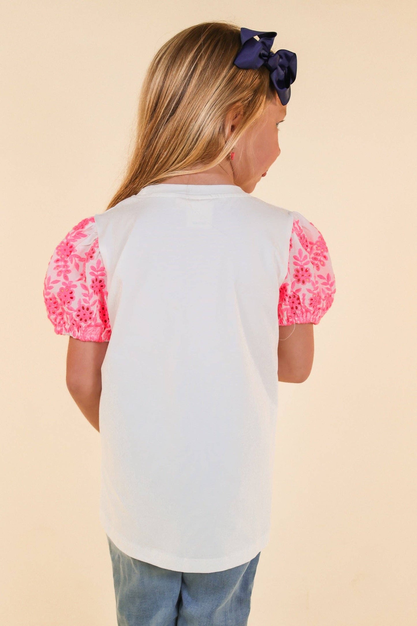 White/Pink Top