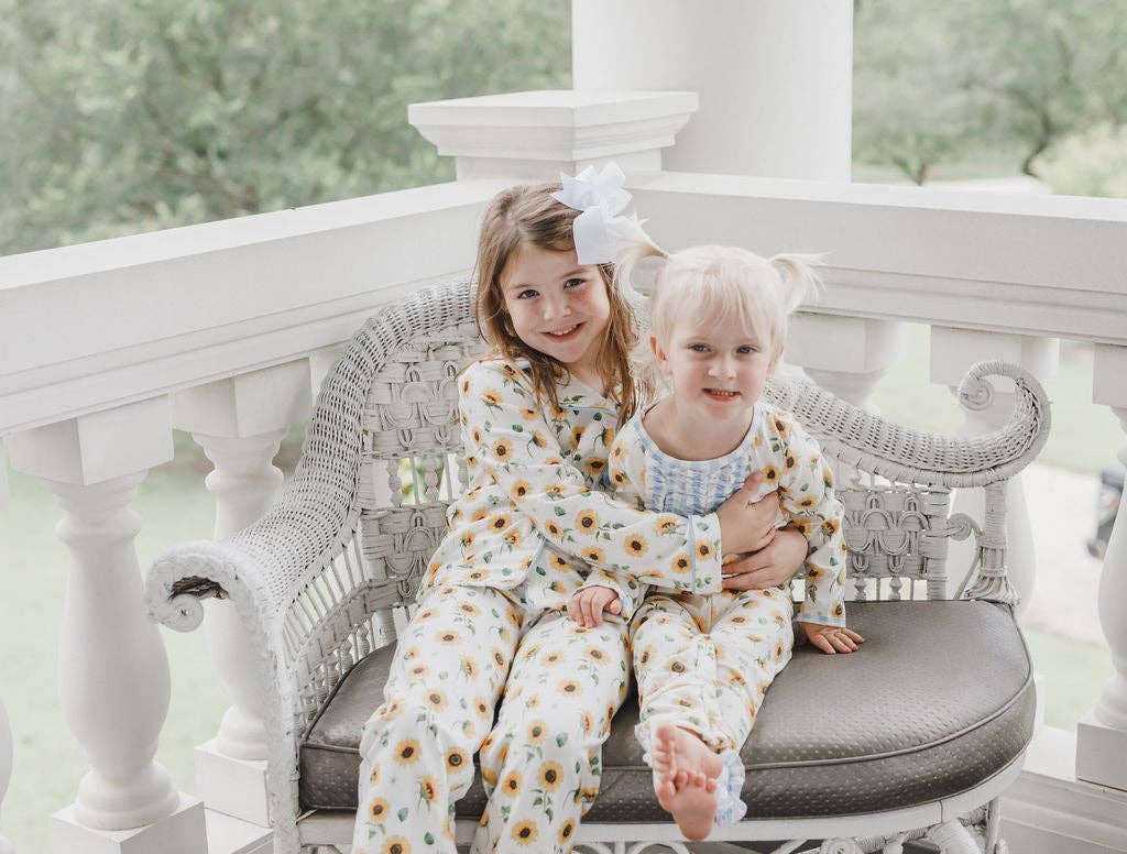 Sunflowers Button Down PJs