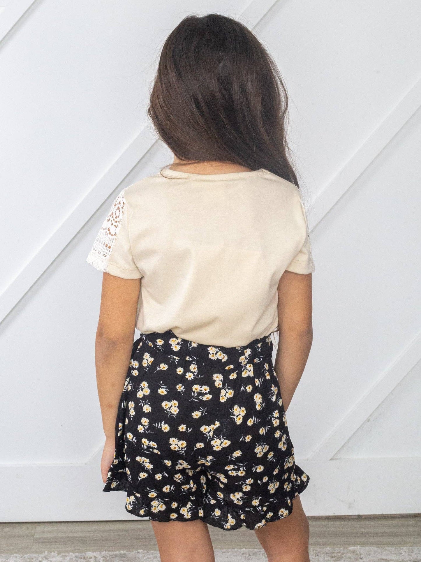 Flower Child Ruffle Shorts
