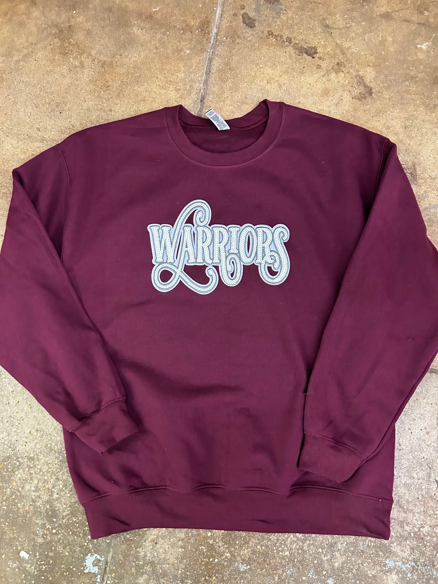 Warriors Sequin Crewneck