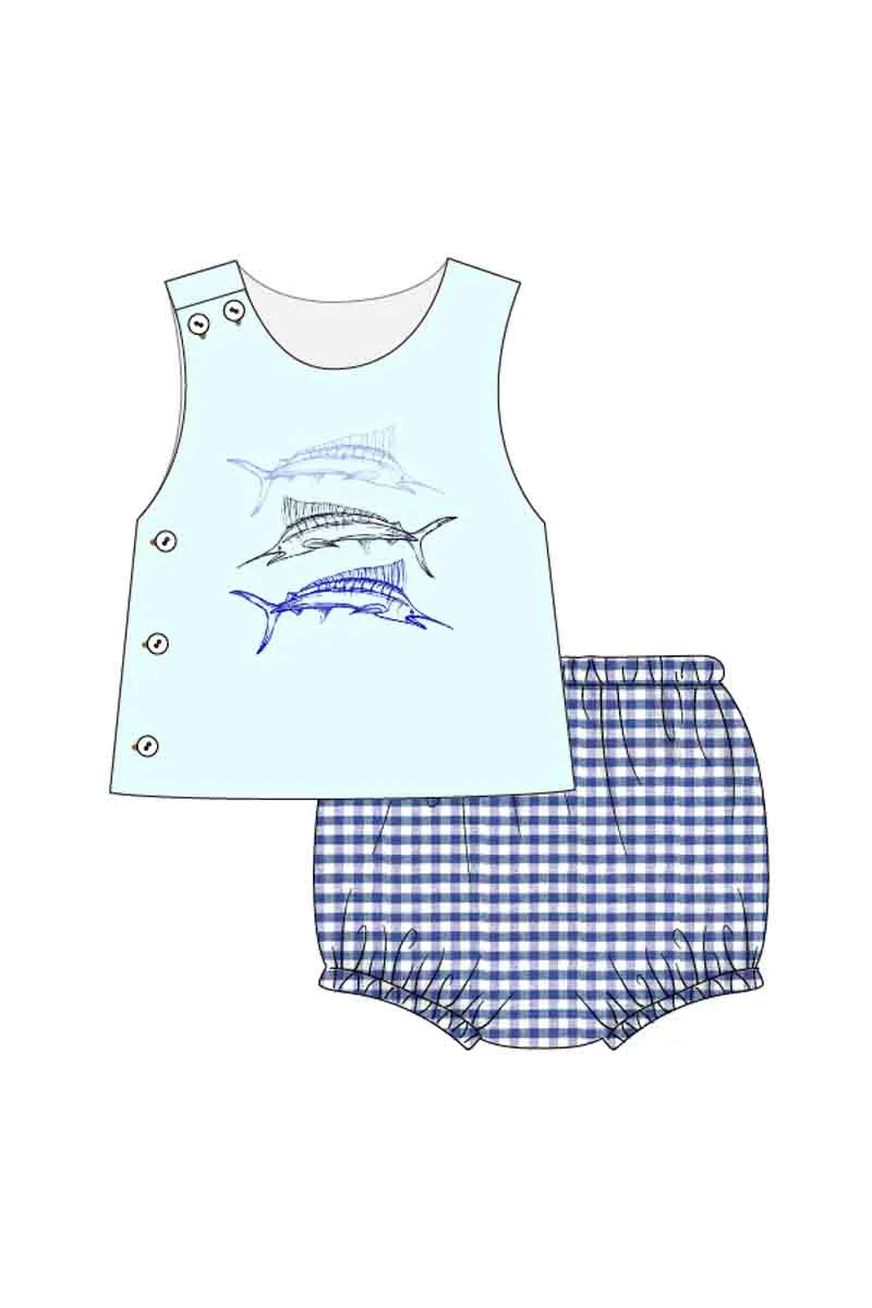 Swordfish Diaper Set