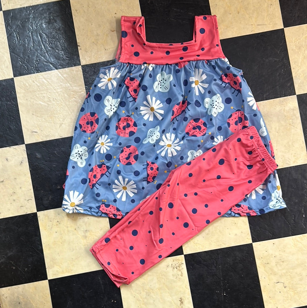 LadyBug Capri Set