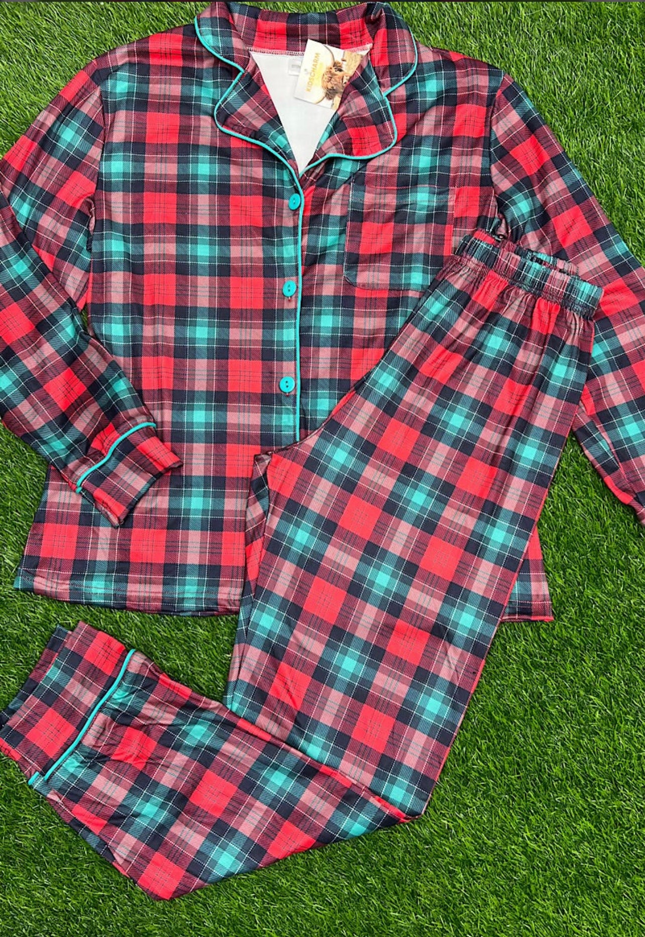Green & Red Plaid PJs