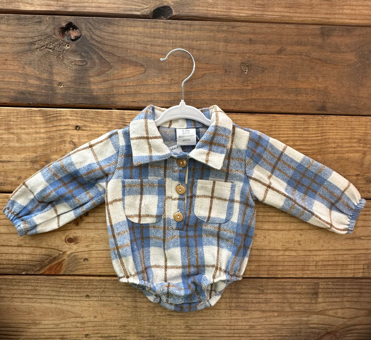 JP Flannel Onesie