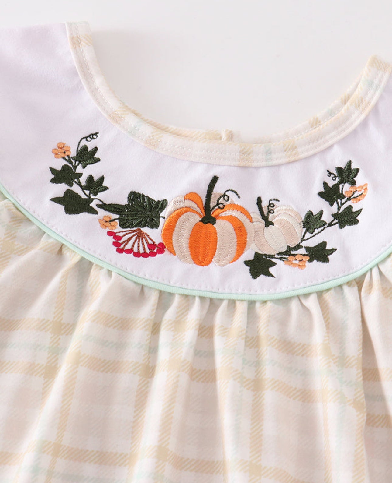 Pumpkin Embroidery Dress