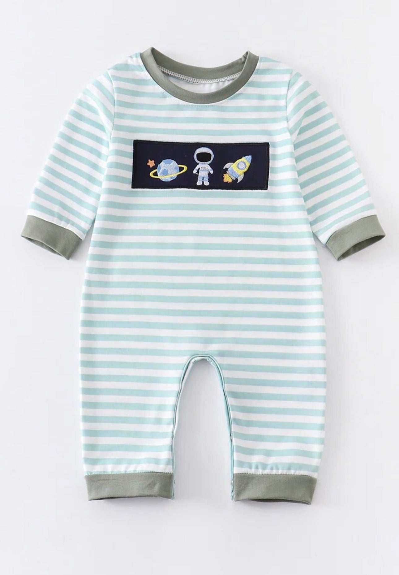 Striped Astronaut Romper