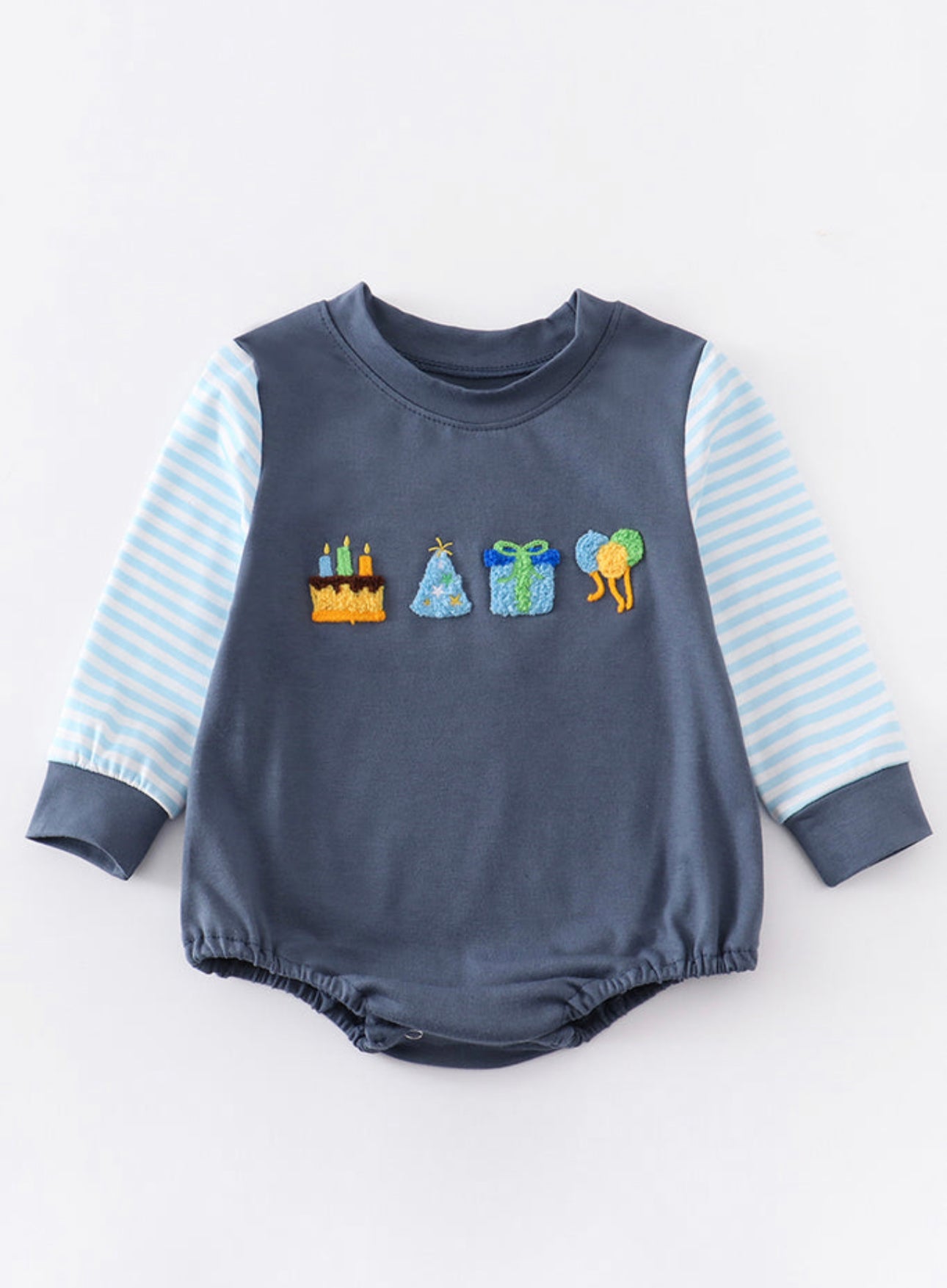 French Knot birthday romper