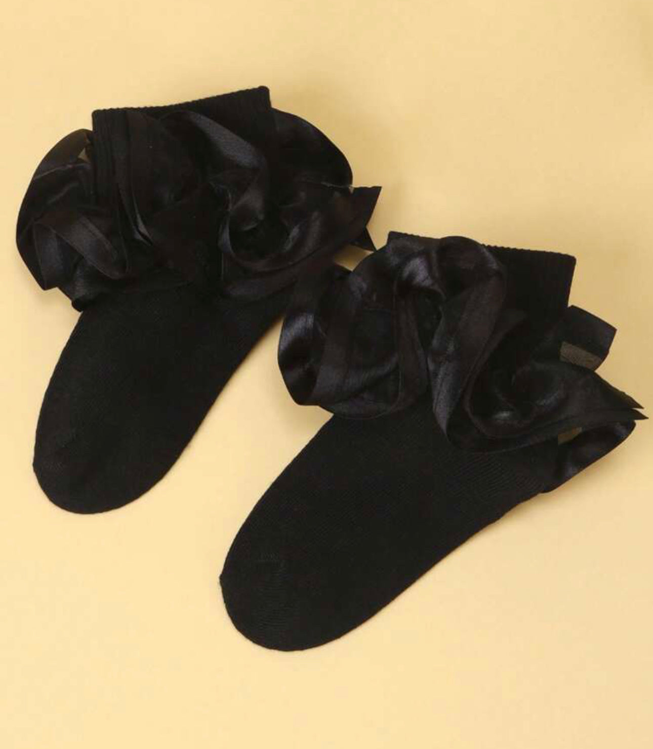 Double layer lace socks
