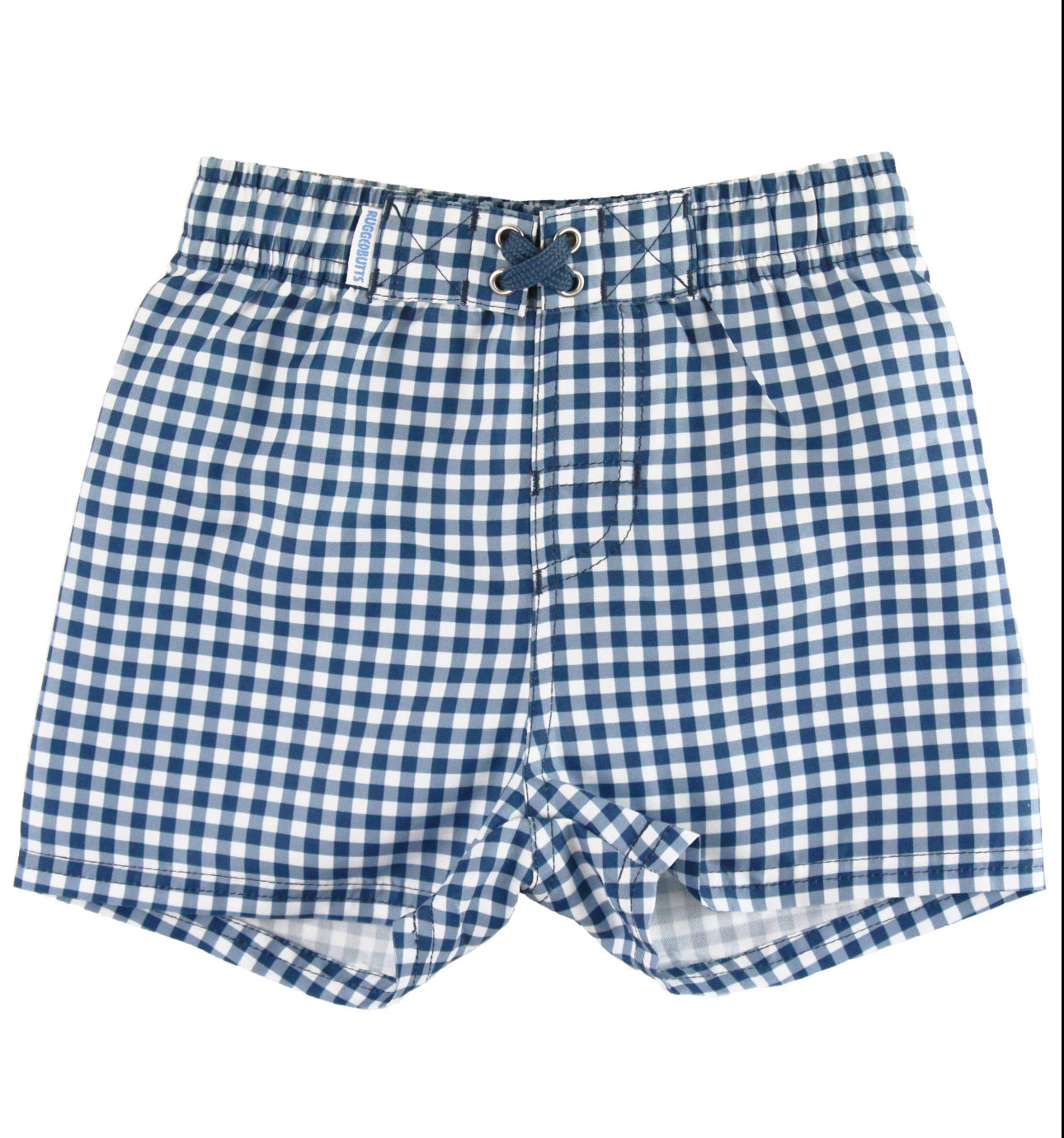 Navy Gingham Trunks