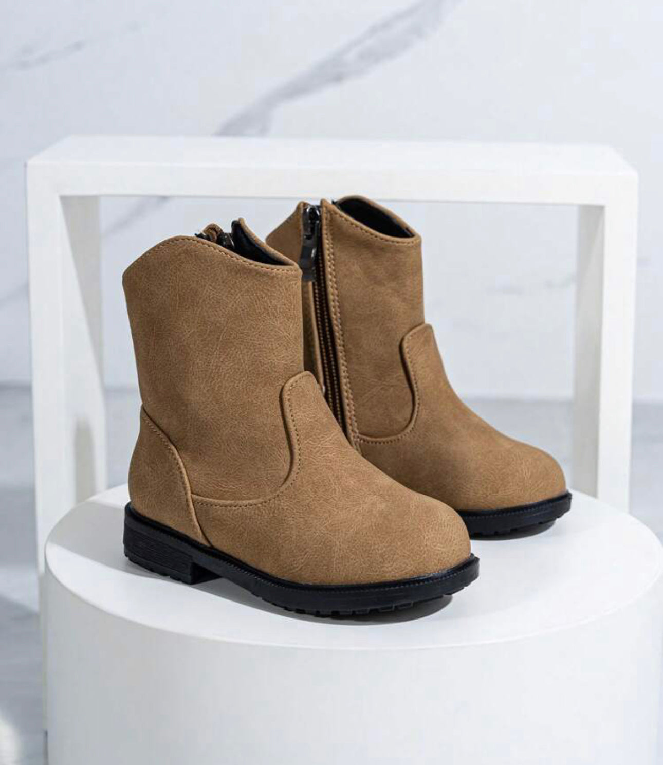 Brown booties