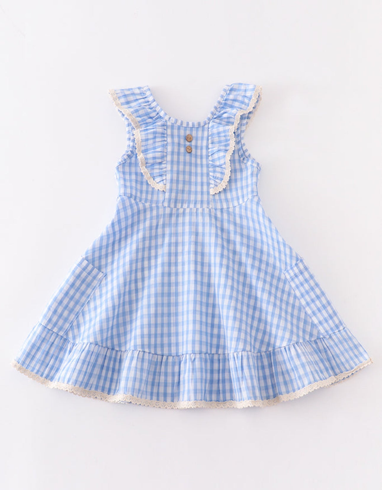 Plaid Lace Dress