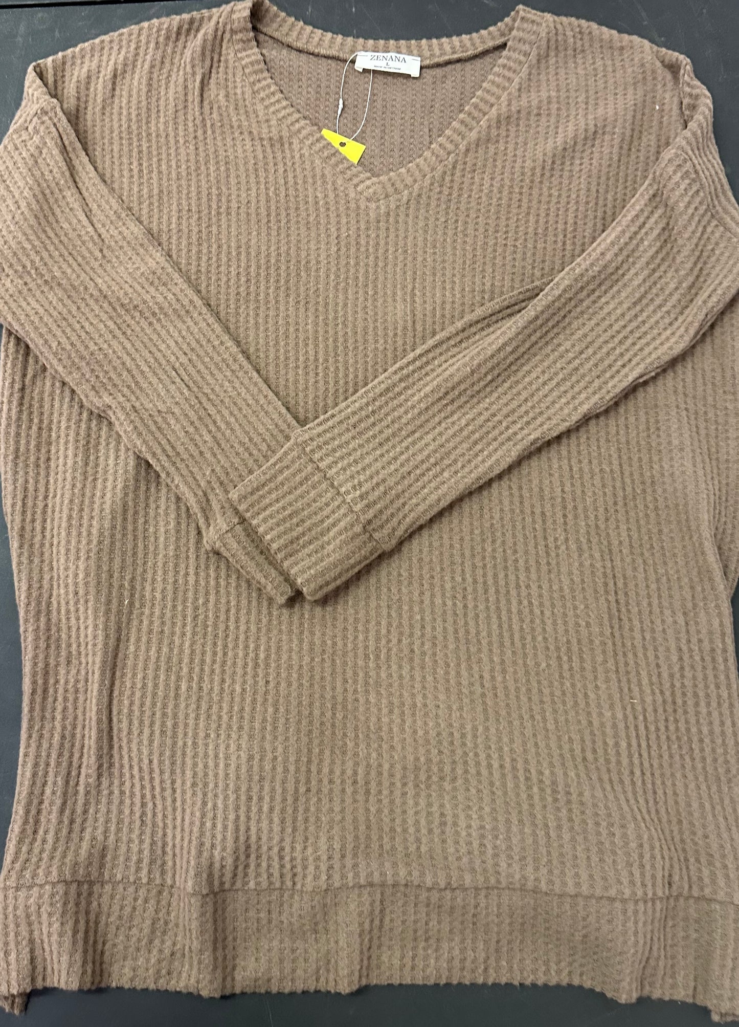 Brushed Thermal V Neck