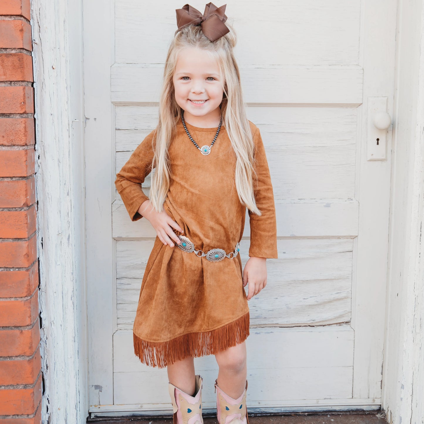 Fringe Suede Dress