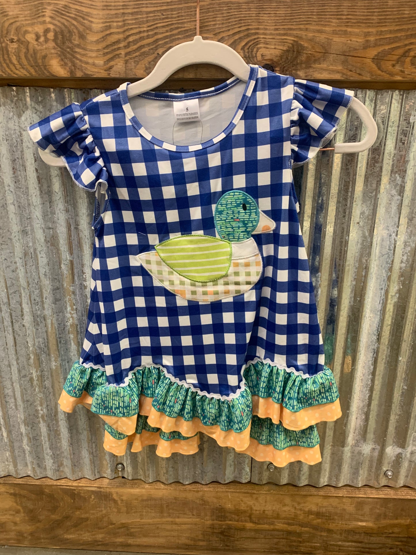 Appliqué Buffalo plaid duck