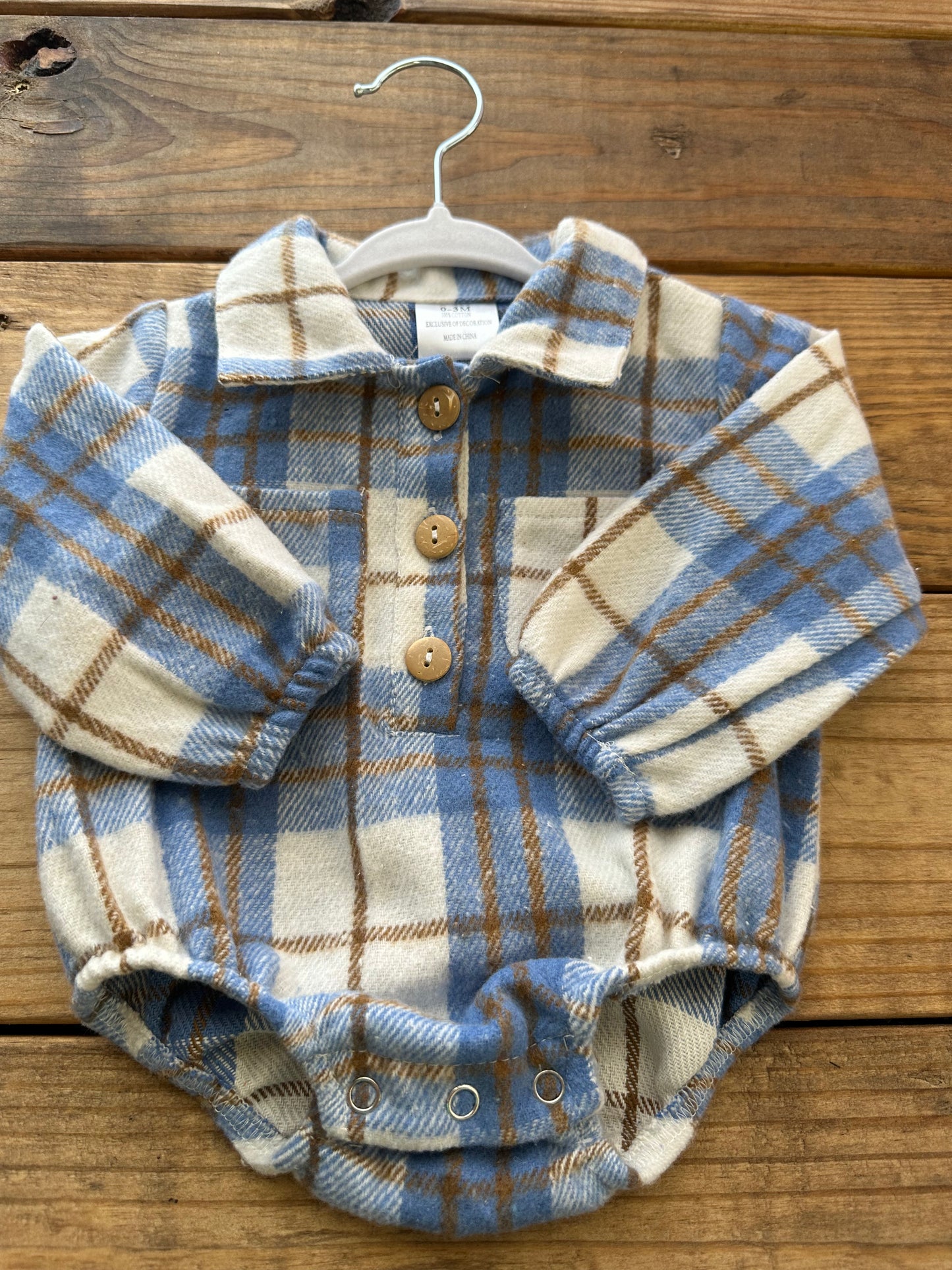 JP Flannel Onesie
