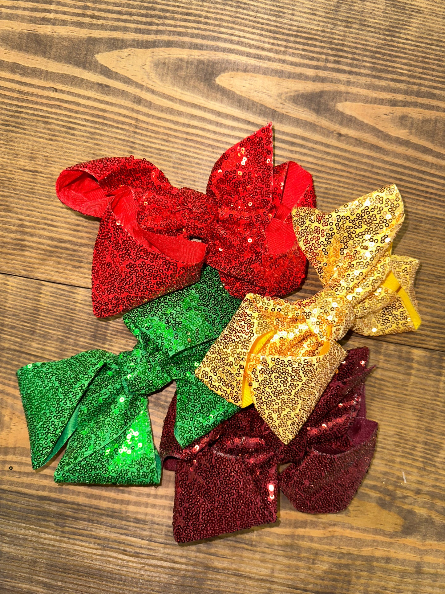 Sequin bows