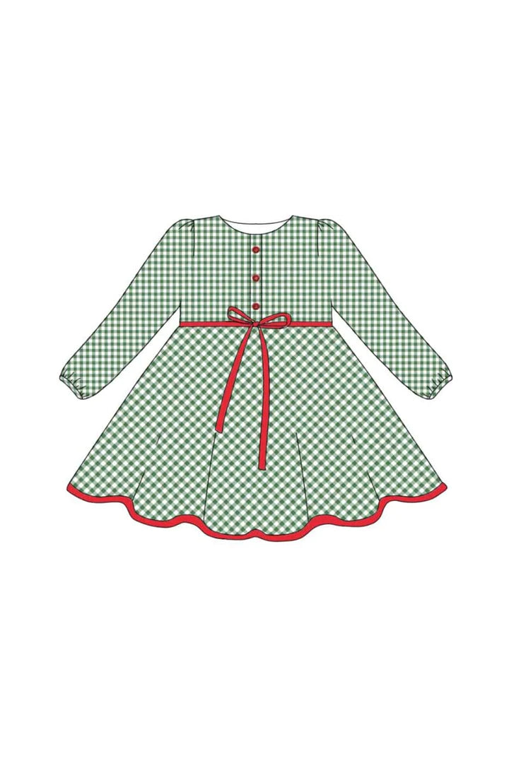 Plaid Print Twirl Dress