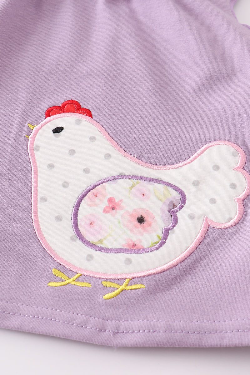 Chicken Print Diaper Set