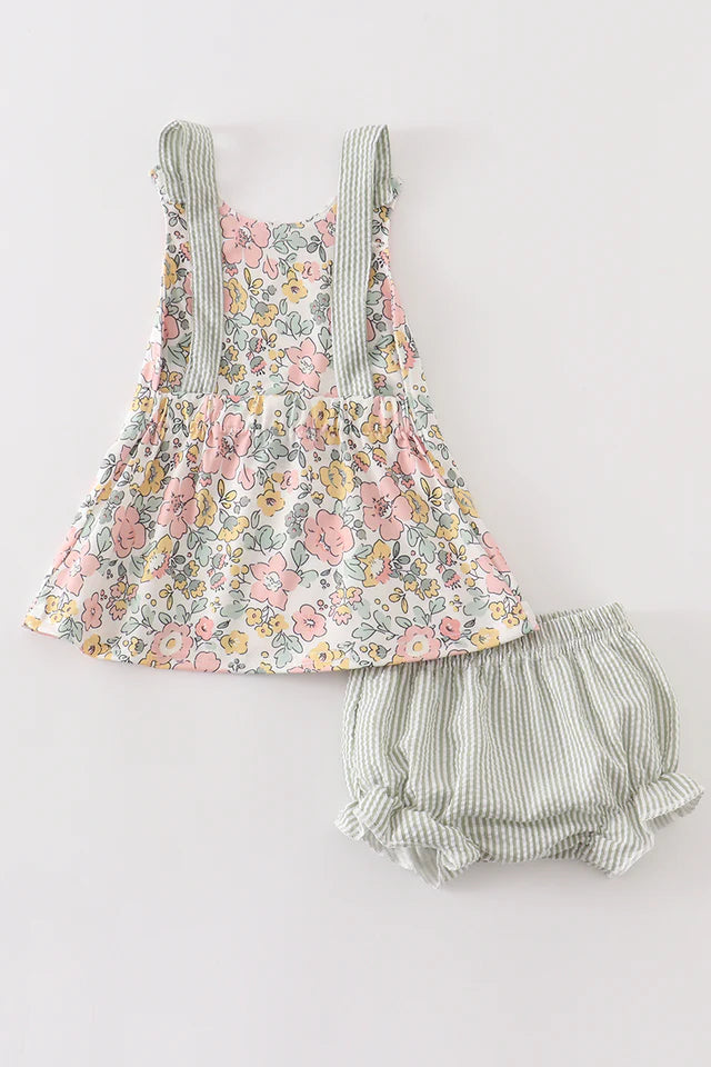 Floral Seersucker Girl