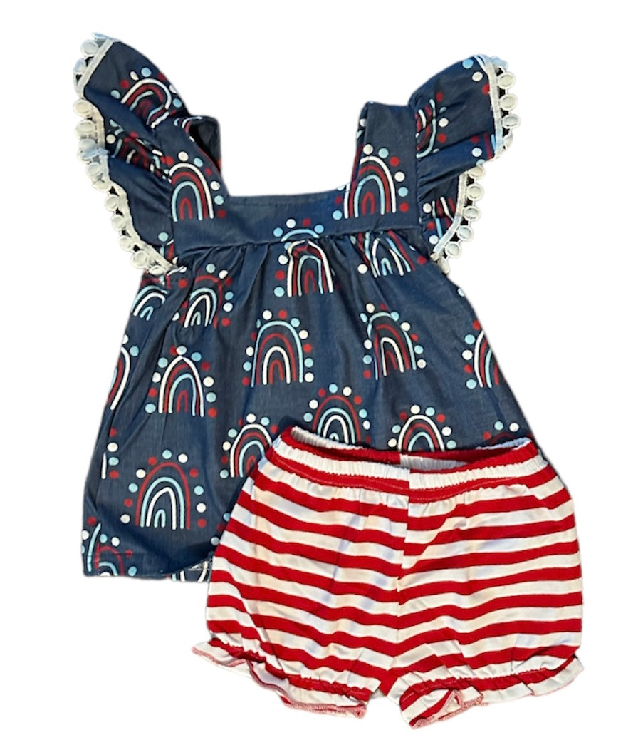 Rainbow Stripe Outfit