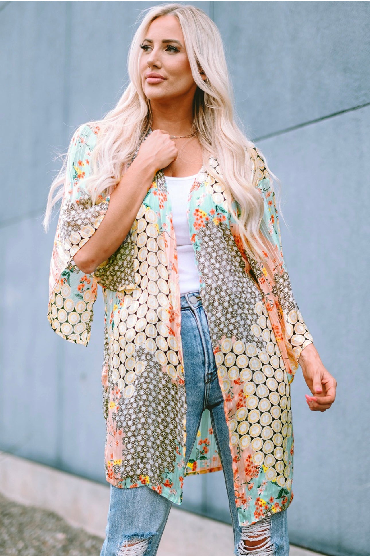 Floral Sheer Kimono
