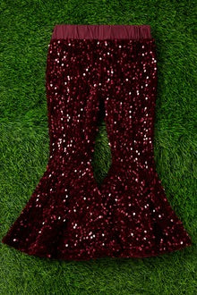 Burgundy Sequin Bells