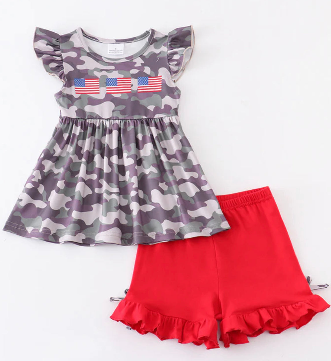 Camo Flag Ruffles