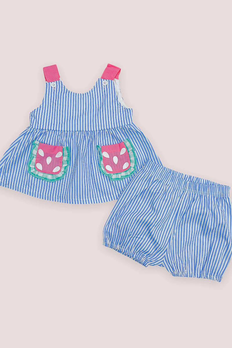 Blue Stripe Watermelon Set