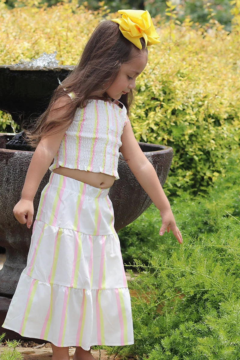 Stripe Cami and Skirt