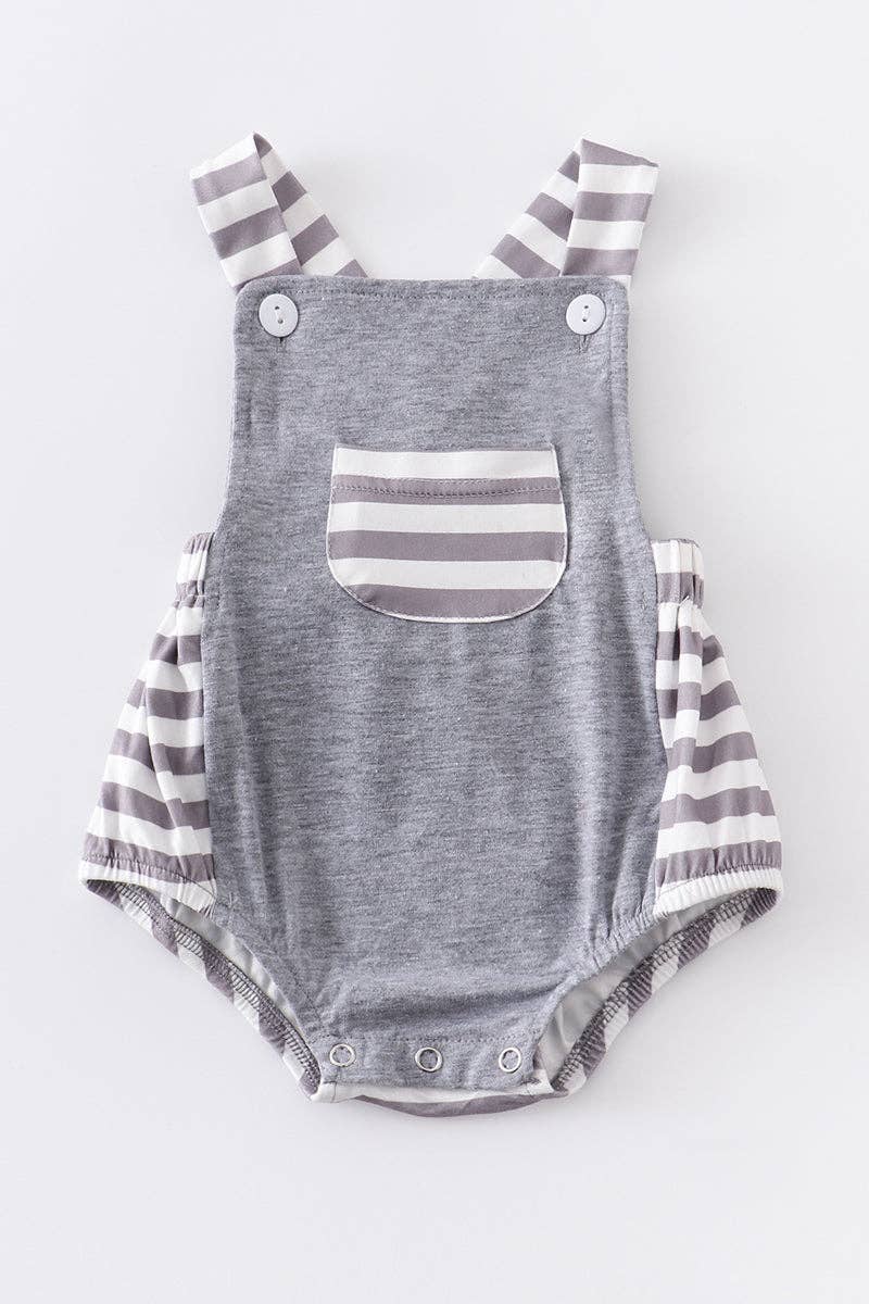 Stripe Pocket Romper