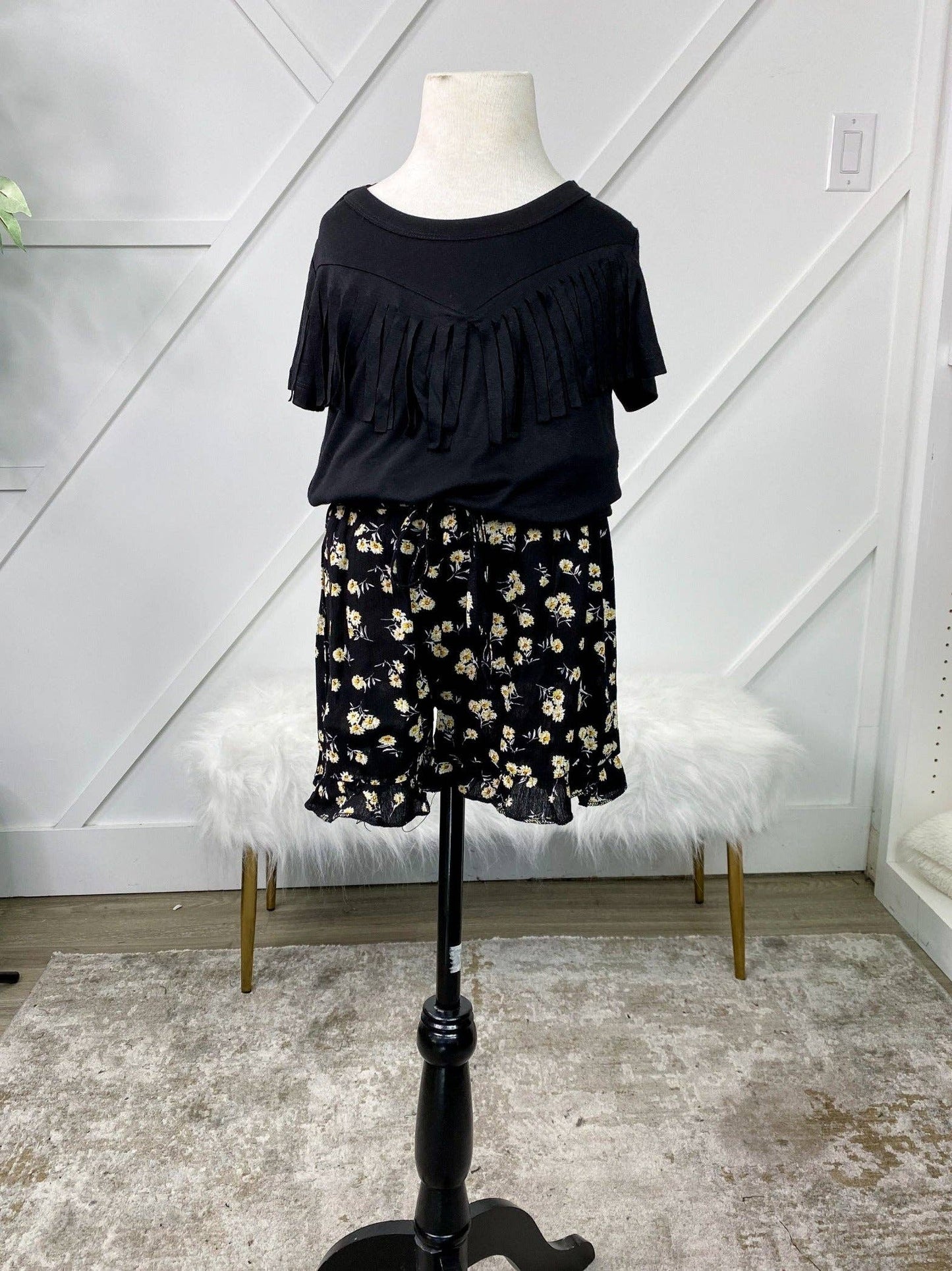 Flower Child  Ruffle Shorts