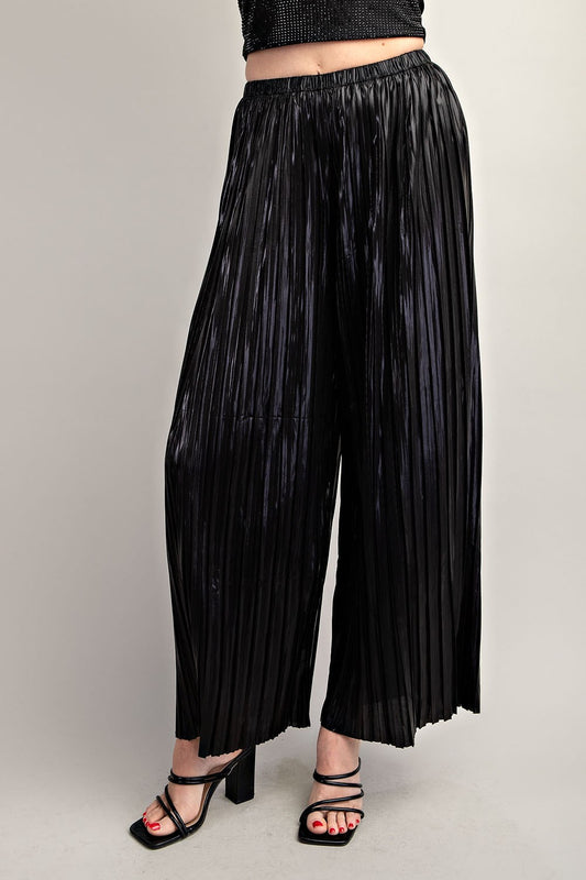 Pleated Wide Leg Pants