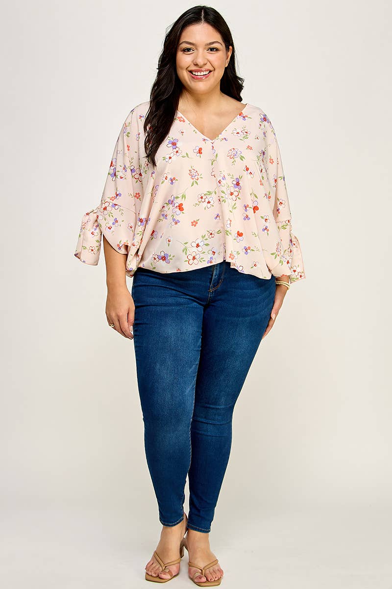 Floral Dolman Blouse