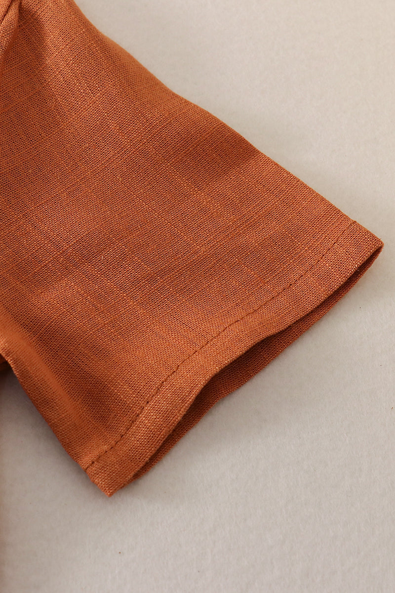 Brown Linen Shirt