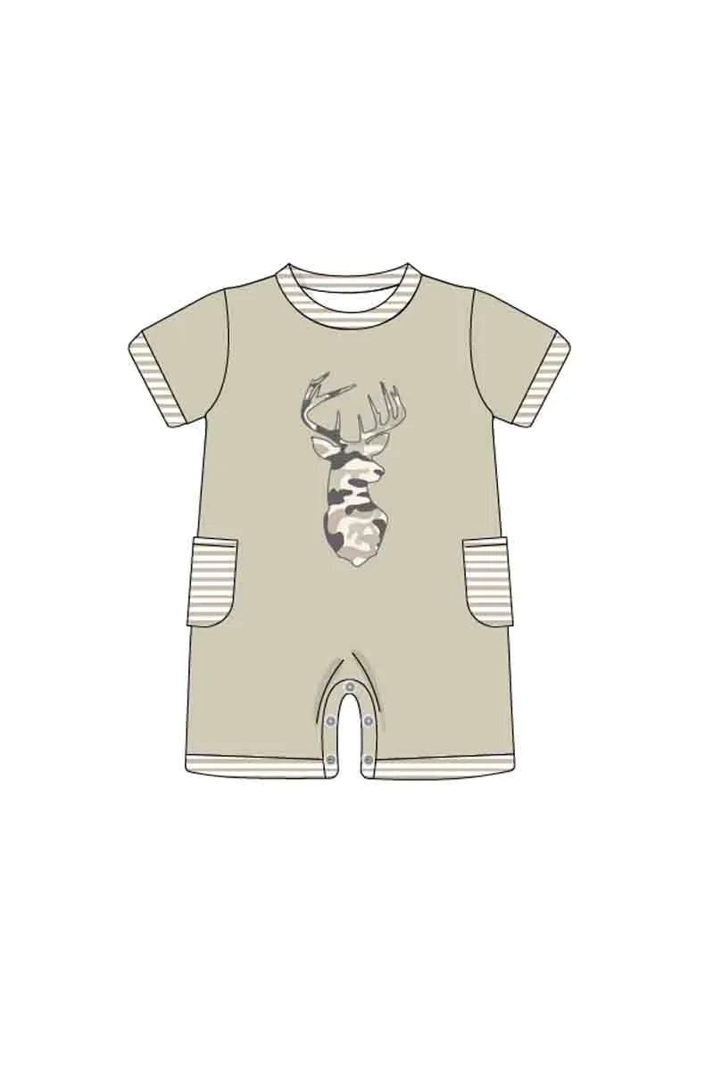 Boy’s deer hunting romper