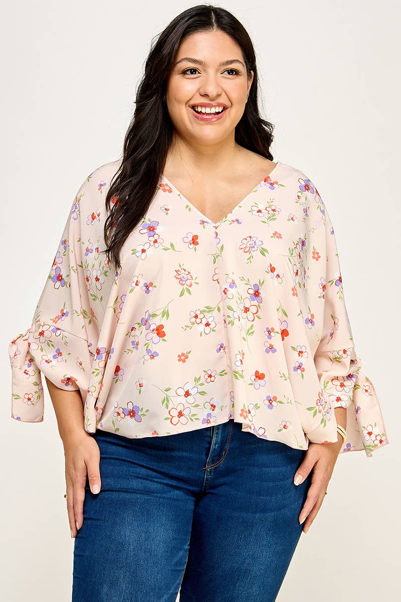 Floral Dolman Blouse