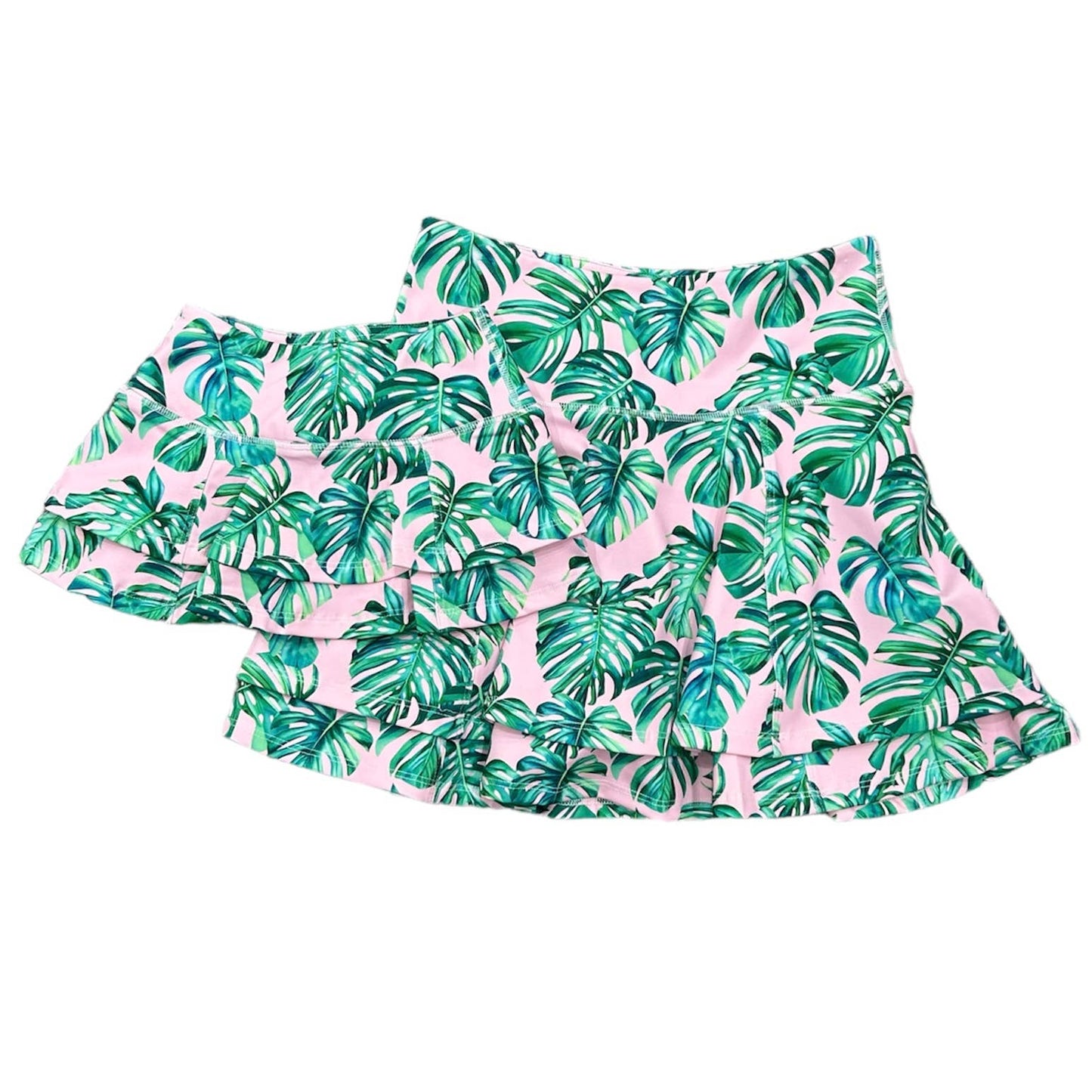 Palm Leaves Tennis Skirt