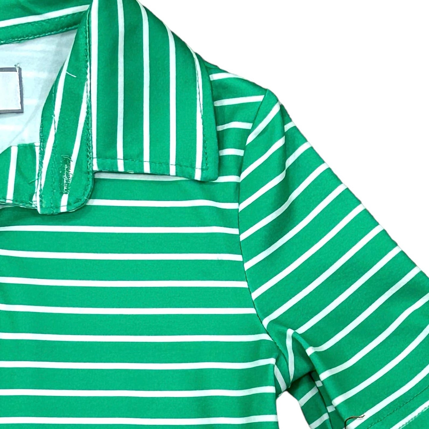 Green Stripe Polo Shirt