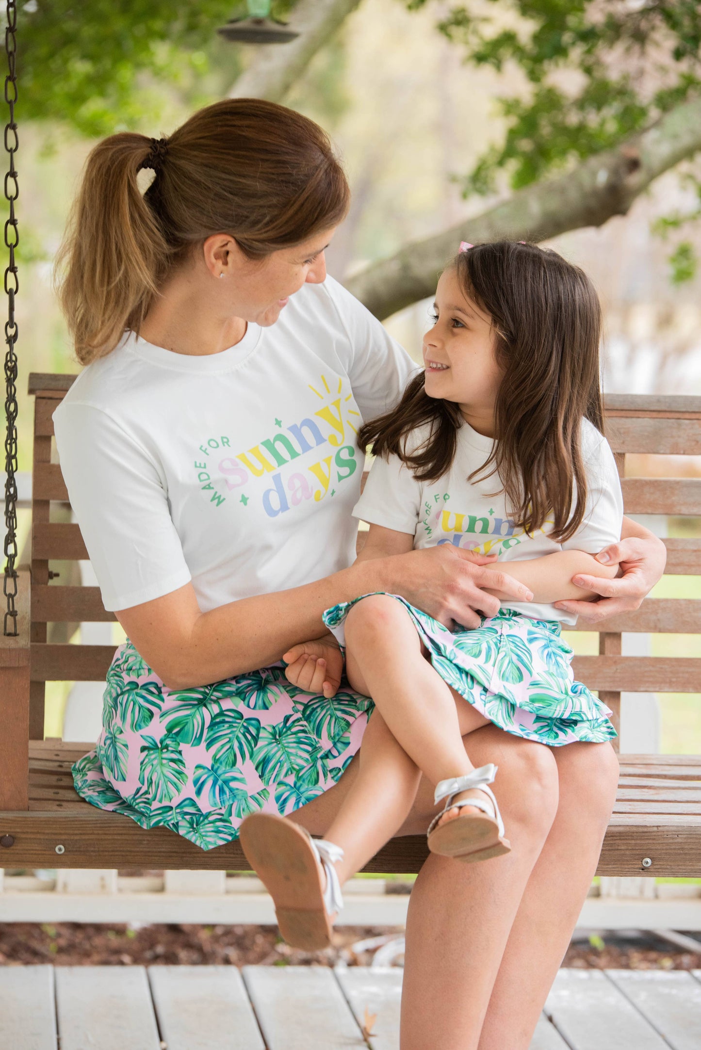 Palm Leaves Tennis Skirt