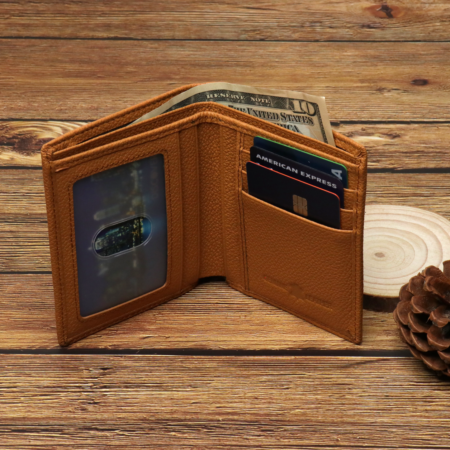 Leather Bi-Fold Wallet