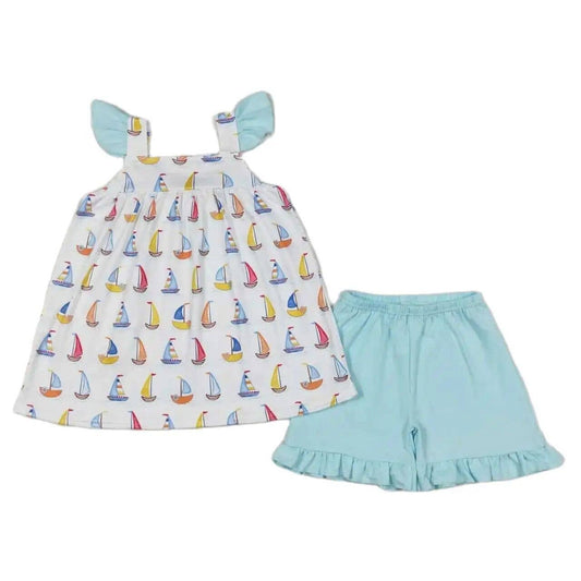 Sailboat Ruffle Set