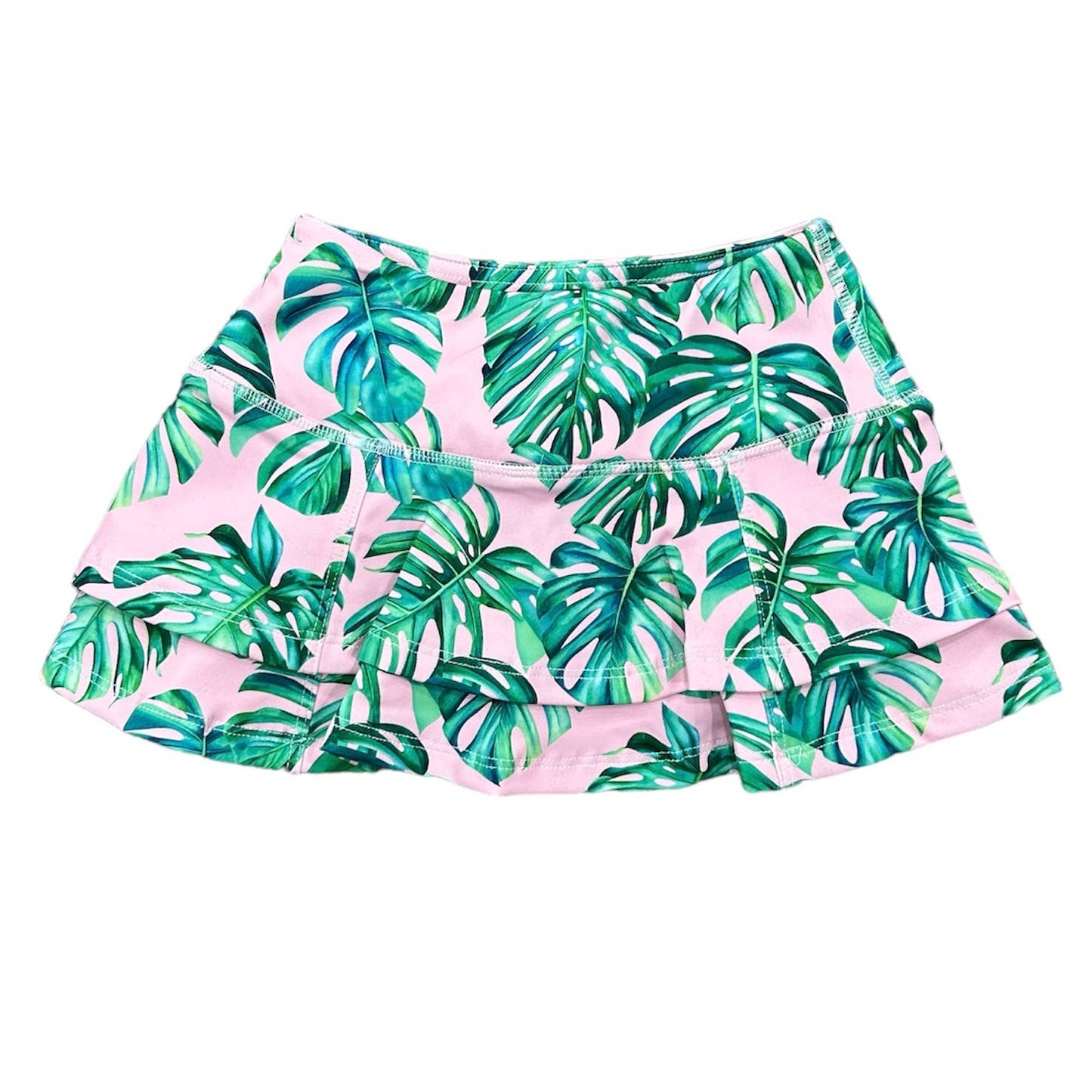 Palm Leaves Tennis Skirt