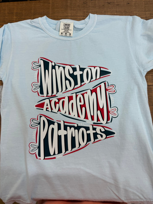 Winston Academy Patriots pennants